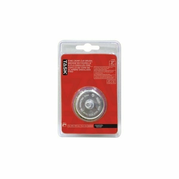 Task Tools Wheel Wire Mtl 2in 1/4in Shnk T25626